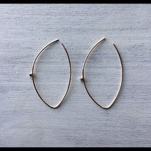 Hoop Like Oval Earrings